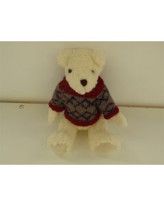 COLLECTABLE BEAR SETTLER TEDDY COLLECTORS BEARS SEAN 27CM CREAM DRESSED SWEATER