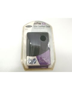 BELKIN UNIVERSAL LEATHER CASE PALM HP PDA BLACK F8E387 SLIM SLIMLINE FINE CRAFT