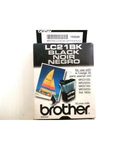 BROTHER LC21BK INK CARTRIDGE BLACK MFC3100C MFC3200C FAX 1800C MFC5200C GENUINE