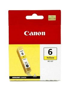 CANON BCI-6Y GENUINE YELLOW INK CARTRIDGE IP8500 I990 I9900 ORIGINAL