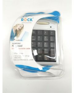 Numeric Keypad USB Portable Wired Number Pad Laptop Desktop PC MAC Silver