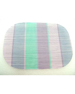 Table Place Mats Striped Placemat PVC Dinner Heat Insulation 35x25cm 4Pk