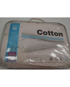 CRESTELL 042169 COTTON MATTRESS FITTED PROTECTOR KING SINGLE SIZE