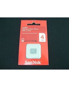 M2 MICRO SD CARD 4GB MEMORY STICK SANDISK STORAGE CAMERA DIGITAL PHONE