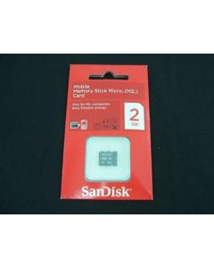M2 MICRO SD CARD 2GB MEMORY STICK SANDISK STORAGE CAMERA DIGITAL