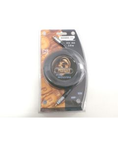 SUBWOOFER CABLE SUB INTERCONNECT RCA 24K GOLD WOOFER AUDIO 3M PROFIGOLD PGA4103
