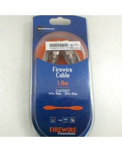 FIREWIRE CABLE IEEE1394A 4PIN MALE - 6PIN MALE 1.8M BANDRIDGE CL62002T QUALITY