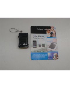 IPHONE EMERGENCY KEYRING SOLAR BATTERY CHARGER SMALL LIGHTWEIGHT BLACK NEW