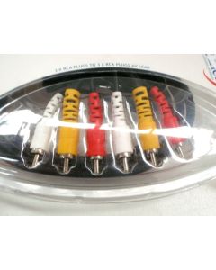 RCA-RCA CABLE 3RCA-3RCA AUDIO VIDEO LEAD 1.5M CELLNET CSV100 QUALITY