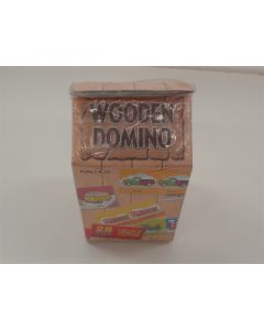 WOODEN vehicle DOMINOS IN MILK CARTON AGE 3+
