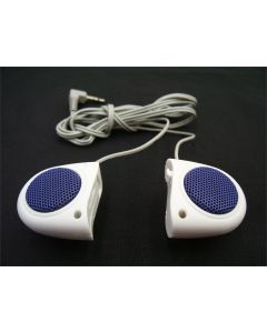 PORTABLE MINI TRAVEL SPEAKER CLIP ON SHIRT PANTS CD IPOD IPAD 3.5MM LIGHTWEIGHT