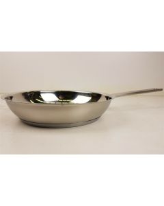 INDUCTION FRYPAN FRYING PAN 24CM SALT & PEPPER MILAN STAINLESS STEEL IMPACT PRO