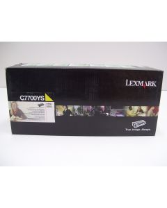 LEXMARK C7700YS GENUINE RETURN PROGRAM YELLOW TONER CARTRIDGE FOR C770 C772 NEW