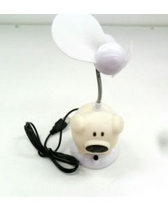 USB ELECTRIC FAN DESKTOP SMALL PORTABLE MINI CARTOON WHITE PIG DESK TOP