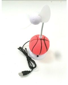 DESKTOP USB FAN MINI CARTOON ELECTRIC SMALL TABLETOP BASKETBALL ORANGE BATTERY