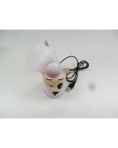MINI CARTOON WHITE & BLACK PATCH DOG ELECTRIC USB FAN