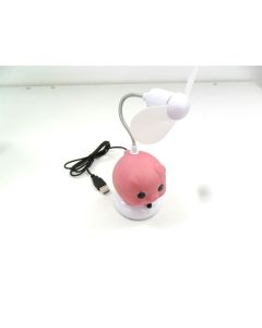 DESKTOP USB FAN MINI CARTOON ELECTRIC SMALL TABLETOP PINK PIG BATTERY