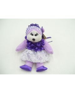 BEANIE KIDS BK871 KAYLA THE PURPLE GIRL BEAR 25.01.11 AQUARIUS COLLECTABLE BEAR