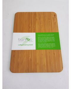 CHOPPING BOARD SERVING TIMBER BAMBOO KITCHEN BAMBU 28 X 20.5CM