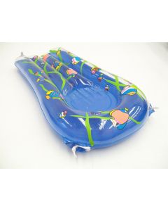 INFLATABLE POOL BED RAFT LOUNGER SWIMMING SWIM TOY FLOATING KIDS CHILDREN BLUE