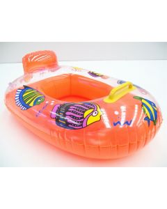  SWIMMING POOL SWIM TOY INFLATABLE FLOATING RAFT SEAT KIDS CHILDREN ORANGE FISH