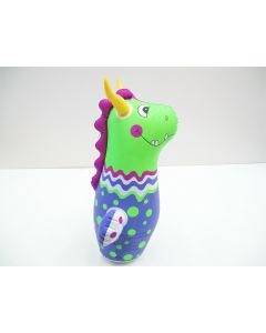 SWIMMING POOL INFLATABLE DRAGON TOY SWIM FLOATING RAFT KIDS CHILDREN GREEN BLUE