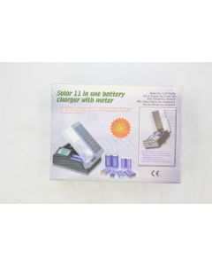 Solar 11 in One Battery Charge with Meter AA D C AAA Ni-Cd NiMH Battery ES879NEW