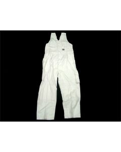PAINTERS OVERALLS ACTION BACK PAINTING TRADIE TRADE WORKWEAR WHITE COTTON 102S