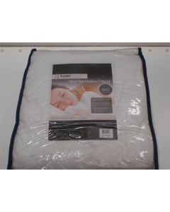 HOTEL:LIVING 5STAR LUXURY MICRO FIBRE MATTRESS PROTECTOR KING 180X203X40CM WHITE