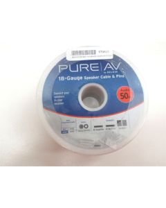 SPEAKER CABLE HOME THEATRE PRO AUDIO AV 18G 18 GAUGE BELKIN 50FT PINS 24K GOLD