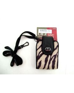 DIGITAL CAMERA BAG POUCH BLACK CARRY COMPACT TRAVEL POCKET ZEBRA PRINT TAMRAC