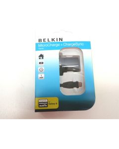 SAMSUNG GALAXY S MICRO USB CHARGING CABLE SYNC WALL ADAPTER BELKIN F8M110AU04