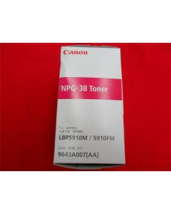 CANON NPG-38 GENUINE MAGENTA TONER CARTRIDGE LBP5910FM iR-LBP5975 9643A007[AA]
