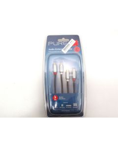 Premium RCA Audio Extension Cable 2RCA Male to Female Gold Plated 24K Lead Cord