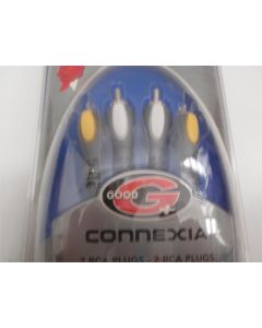 CONNEXIA X05274 2 RCA PLUGS TO 2RCA PLUGS A/V JOINED FOR TV MONITOR 2M