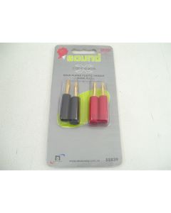 GOLD PLATED SPEAKER BANANA PLUGS CONNEXIA PLASTIC HOME THEATRE PRO AUDIO 4MM