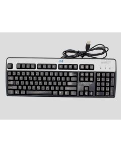 HP KEYBOARD USB Wired Black QWERTY English SK-2885 Silver