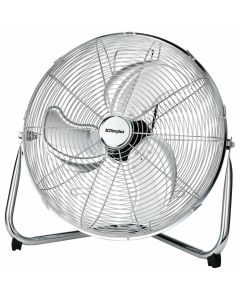 40CM HIGH VELOCITY FLOOR FAN AIR COOLING CIRCULATING CHROME DIMPLEX GDCFF40HVS 