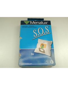 VACUUM CLEANER BAG BAGS UNIVERSAL ADAPTABLE 3PACK MENALUX S.O.S