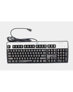 HP KEYBOARD USB Wired Black QWERTY English KB-0316 Silver