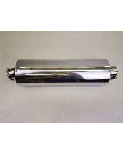 MOTORCYCLE MUFFLER SILENCER MEGACYCLE STAINLESS STEEL PERFORMANCE MOTORBIKE