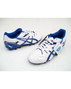 ASICS FOOTBALL BOOTS KIDS BOYS  SOCCER CLEATS SHOES LETHAL TIGREOR 6 IT GS WHITE