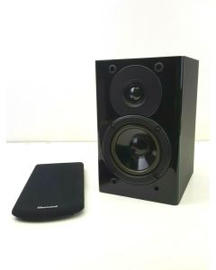 BOOKSHELF SPEAKER HOME THEATRE BLACK SATELLITE SHERWOOD 4" GLOSS PREMIUM HIFI
