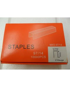 STAPLES 21 Gauge Staples Pneumatic Industrial Staple Gun 4.7 x 14mm Box of 10000