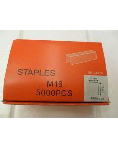STAPLES 18 Gauge Staples Pneumatic Industrial Staple Guns 10 x 16mm Box of 5000