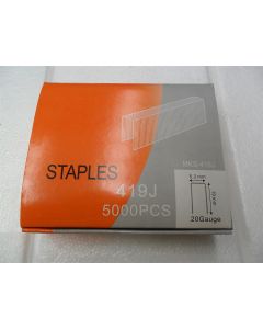 STAPLES 20 GAUGE STAPLES PNEUMATIC INDUSTRIAL STAPLE GUNS 5.2 X 19MM BOX OF 5000