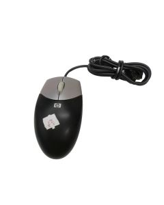 HP USB MOUSE MICE OPTICAL WIRED SILVER BLACK 323617-001 BUTTON SCROLL WHEEL