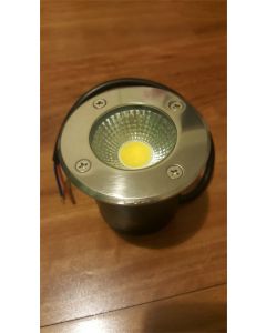 LED DECK LIGHT 10W LOW VOLTAGE STAINLESS STEEL GARDEN OUTDOOR IP67 12V WARMWHITE