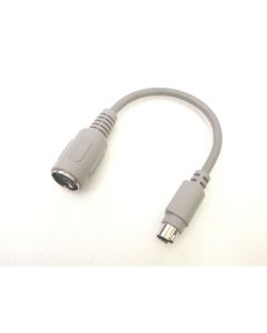 PS2 PS/2 KEYBOARD TO AT CONVERTER 6 PIN MINI FEMALE DIN F TO 5 PIN MALE