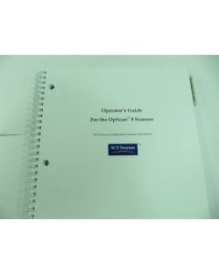 NCS PEARSON OPSCAN 8 SCANNER USER OPERATORS GUIDE MANUAL 202-596-011 OMR MCQ